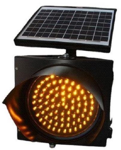 Solar Traffic LED Blinker Light, Color : AMBER / Orange