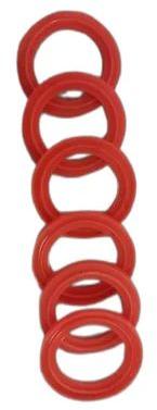 Food Grade Silicone Round Gasket, Color : Orange