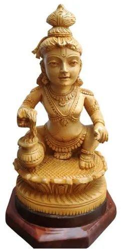 Polished Plain Wooden Laddu Gopal Statue, Style : Antique