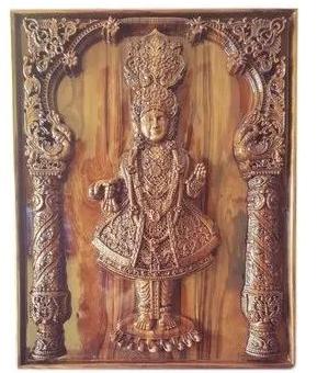 Polished Wooden Swaminarayan Statue, For Shiny, Feature : Best Quality, Easy To Place, Perfect Shape