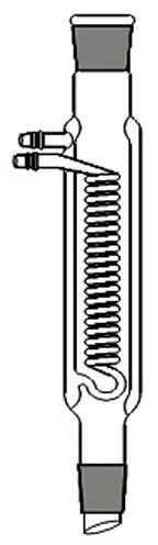 Glass Jacketed Coil Condenser, For Laboratory, Color : Transparent