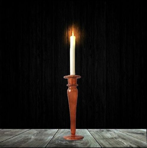 Round Glossy Candle Holder Glass, For Table Centerpiece, Technique : Handmade