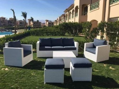 Non Polished Plain Iron/Aluminium Wicker Sofa, Size : Multisizes