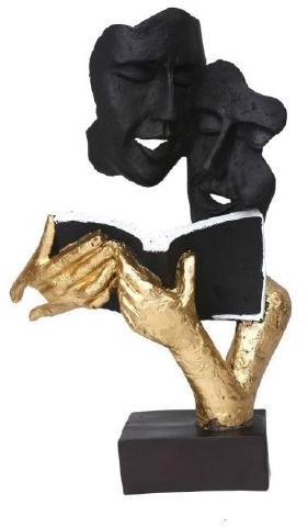 Polished Book Reading Sculpture, For Interior Decor, Style : Modern