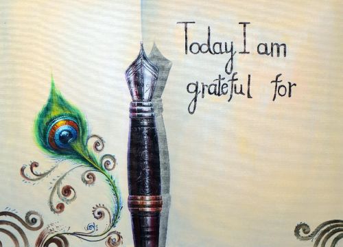 Gratitude Painting, For Home Decoration, Pooja Room Decoration, Pattern : Printed