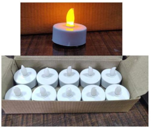 LED Acrylic Tea Light Candles, For Fine Finished, Attractive Pattern, Moisture Resistance, Stylish Design