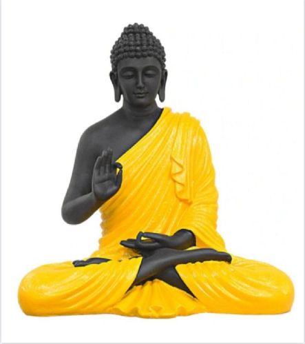 Plain Color Coated Decorative Buddha Statue, Packaging Type : Carton Box