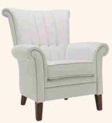 Leather Royal Single Seater Sofa, Size : 94x130x80 Cm