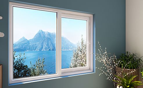 Plain UPVC Sliding Window, Size : Standard