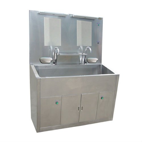 Stainless Steel Scrub Station, For Hospital, Hotel, Laboratory, Restaurant, Feature : Fine Finished