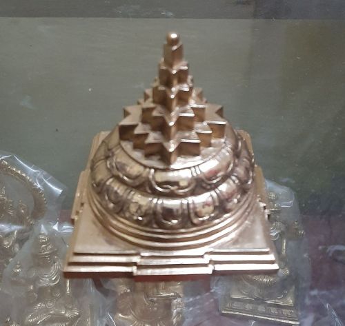 Metal Meru Shri Yantra for Worship
