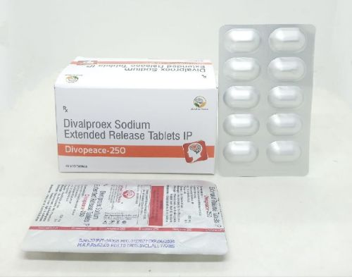 DIVOPEACE 250 Divalproex Sodium Extended Release, Form : Tablet