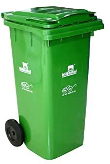 Square Plastic Wheeled Waste Bins, For Industrial, Capacity : 60-120 Litre