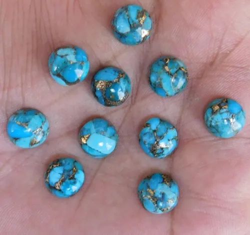 Polished Plain Blue Turquoise Beads, Packaging Type : Box