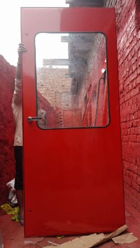 Mild Steel FHC Fire Door, For Hotel, Mall, Color : Red