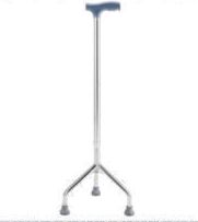 Tripod Walking Stick, For Clinical Use, Pattern : Plain, Shaped