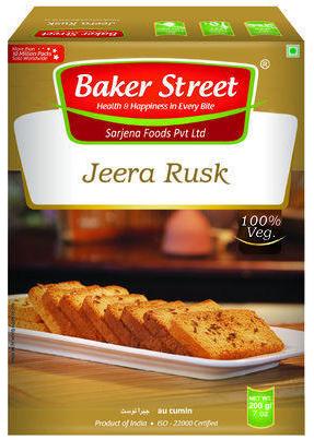 Baker Street Jeera Rusk, Packaging Type : Box