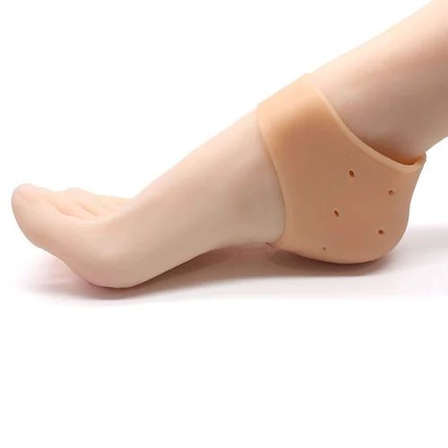 Anti Heal Crack Heel Support, Color : Creamy, Brown