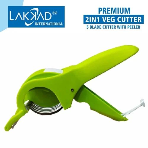 Plastic 2 In 1 Vegetable Cutter With Peeler