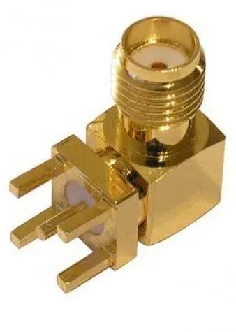 Online Techno Brass SMA Connector, Color : Golden