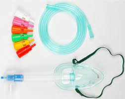 Medical Grade PVC COLOR CODED OXYGEN MASK