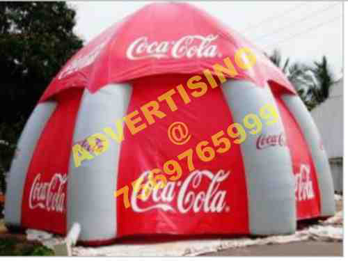 Nylone Inflatable Coca Cola Tent, Size : 20 Ft Diameter