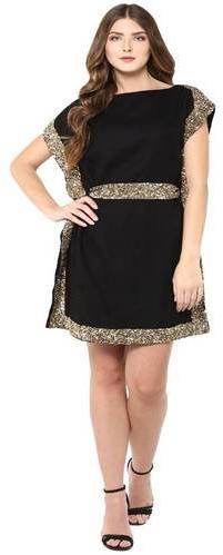 Ladies Black Woolen Toga Dress, Occasion : Party Wear