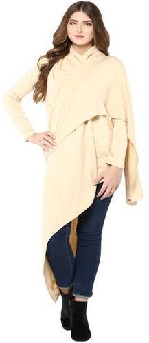 Ladies Woolen Lycra Cape Wrap Top, Size : Standard