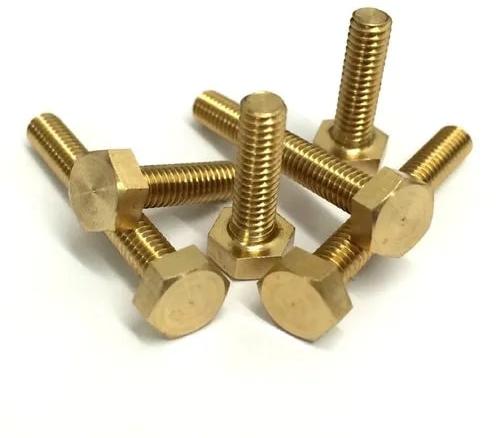 Alloy C51000 Phosphor Bronze Fasteners, For Hardware Fittings, Color : Golden