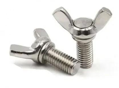 Round Polished Stainless Steel Wing Bolts, For Hardware Fitting, Size : 3/4 Inch (Dia)