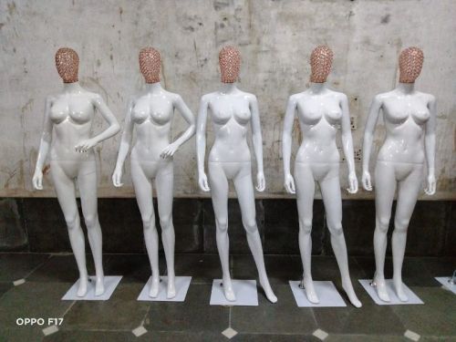 Beaded Face White Glossy Mannequin, For Mall Use, Style : Standing