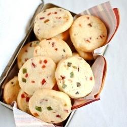 Round Tutti Frutti Cookies