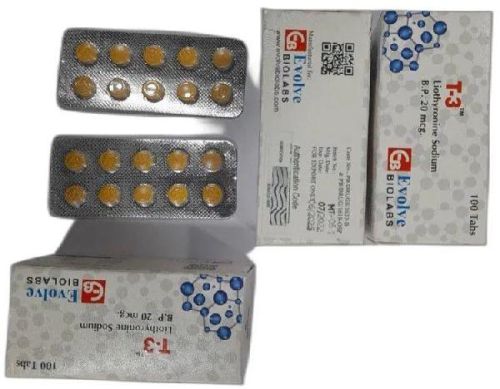 T3 Liothyronine Sodium B.P 25mcg Tablets