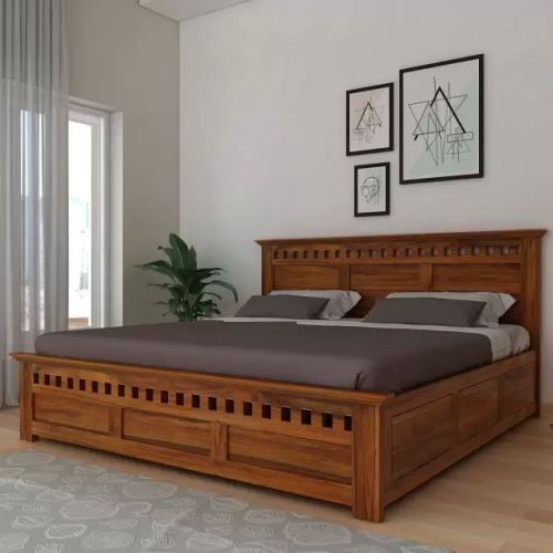 King Size Wooden Bed, Dimension : 92 X 188 Cm, 107 X 203 Cm, 140 Cm × 190 Cm, 160 Cm × 200 Cm