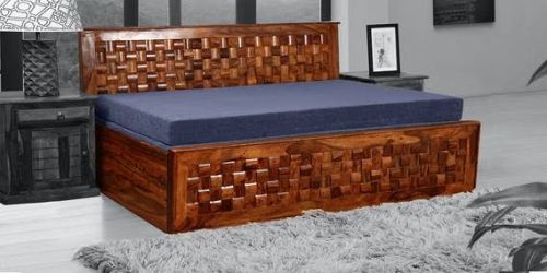 Polished Wooden Sofa Cum Bed, Size : Multisize