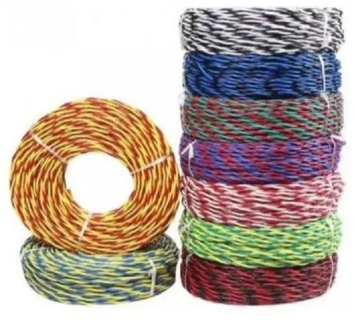 PVC Twin Twisted House Wire, For ALL, Conductor Type : Stranded