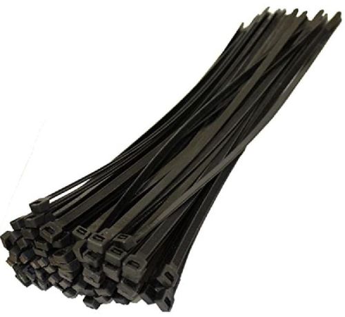 Black HDPE Non Polished SS/Plastic Cable Tie, Length : All