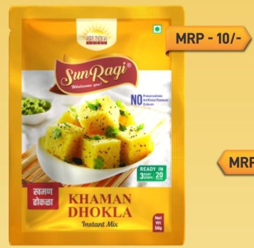 50gm Khaman Dhokla Instant Mix, For Human Consumption, Purity : 99%