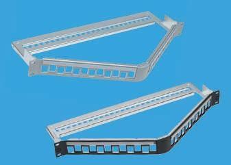 24 Port Unloaded Angled Patch Panel, For Industries, Office