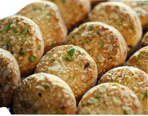 Round Badam Pista Cookies