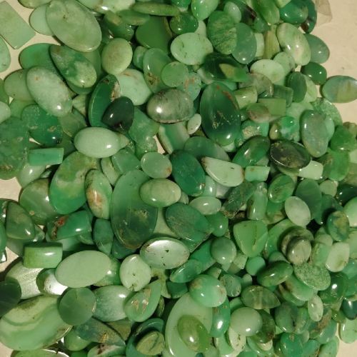 Polished Chrysoprase Gemstone, For Jewellery, Size : 0-10mm, 10-20mm, 20-30mm