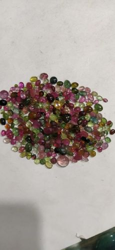 Polished Tourmaline Cabochon Gemstone, For Jewellery, Feature : Anti Corrosive, Colorful Pattern, Durable