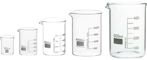 Glass Laboratory Beaker, For Chemical Use, Feature : Durable, Heat Resistance