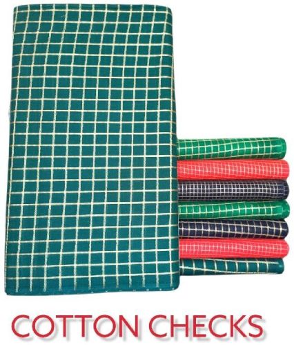 Checkered Cotton Fabric, Specialities : Seamless Finish, Shrink-Resistant