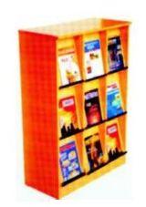 Rectangular Metal Polished Magazine Rack, Size : Standard