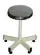 Polished Stainless Steel Round Stool, For Hospital, Pattern : Plain