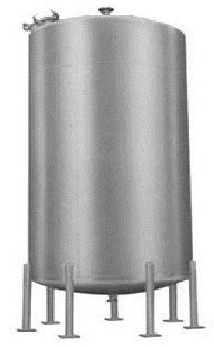 Polished Metal Vertical Storage Tank, For Industrial, Color : Silver