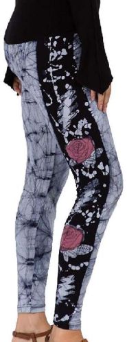 Lycra Batik Printed Leggings, Color : Multi Color