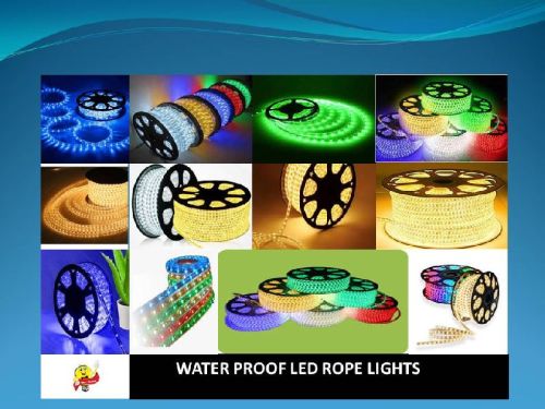 Plastic Electric AC Waterproof LED Rope Lights, For Domestic, Industrial, Machinery, Feature : Durable