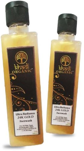 GOLD FACE WASH, Packaging Type : Plastic Bottle